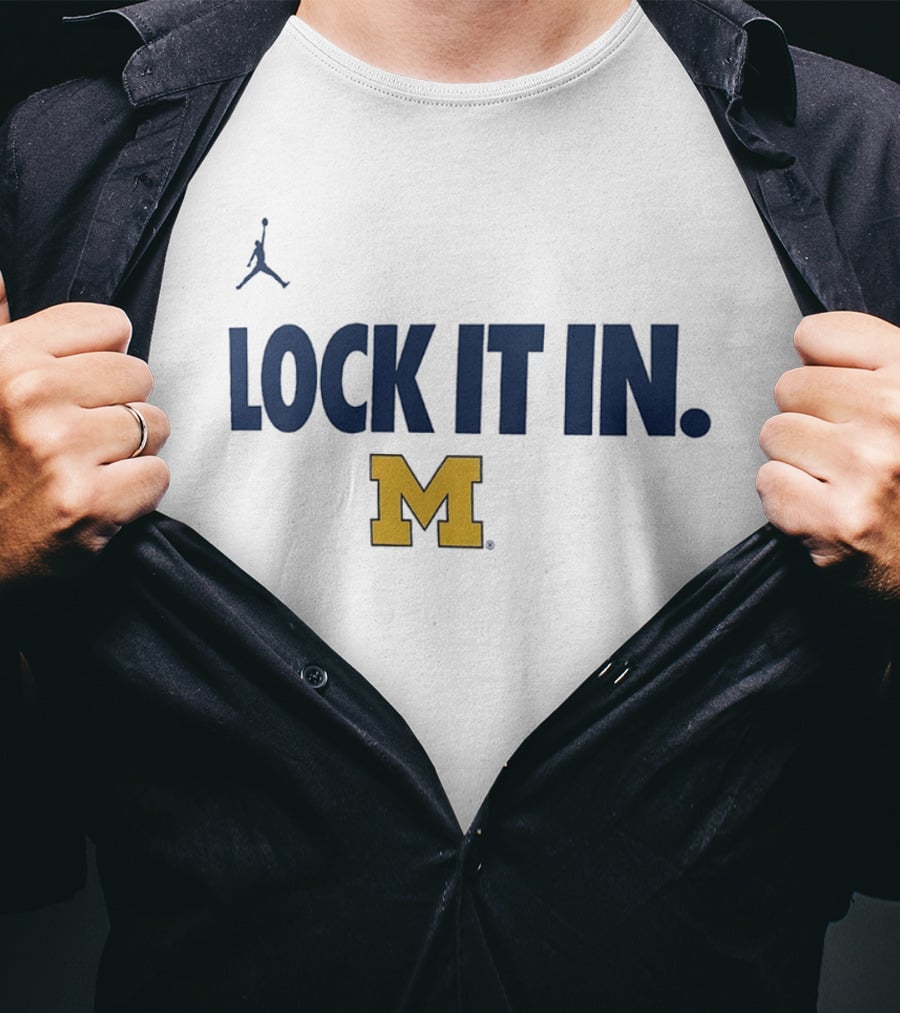 Jordan Michigan Wolverines Lock It In M T-Shirt