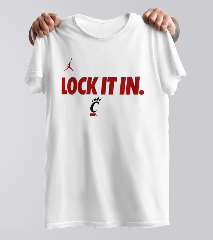 Cincinnati Bearcats Lock It In 2026 Jumpman T-Shirt