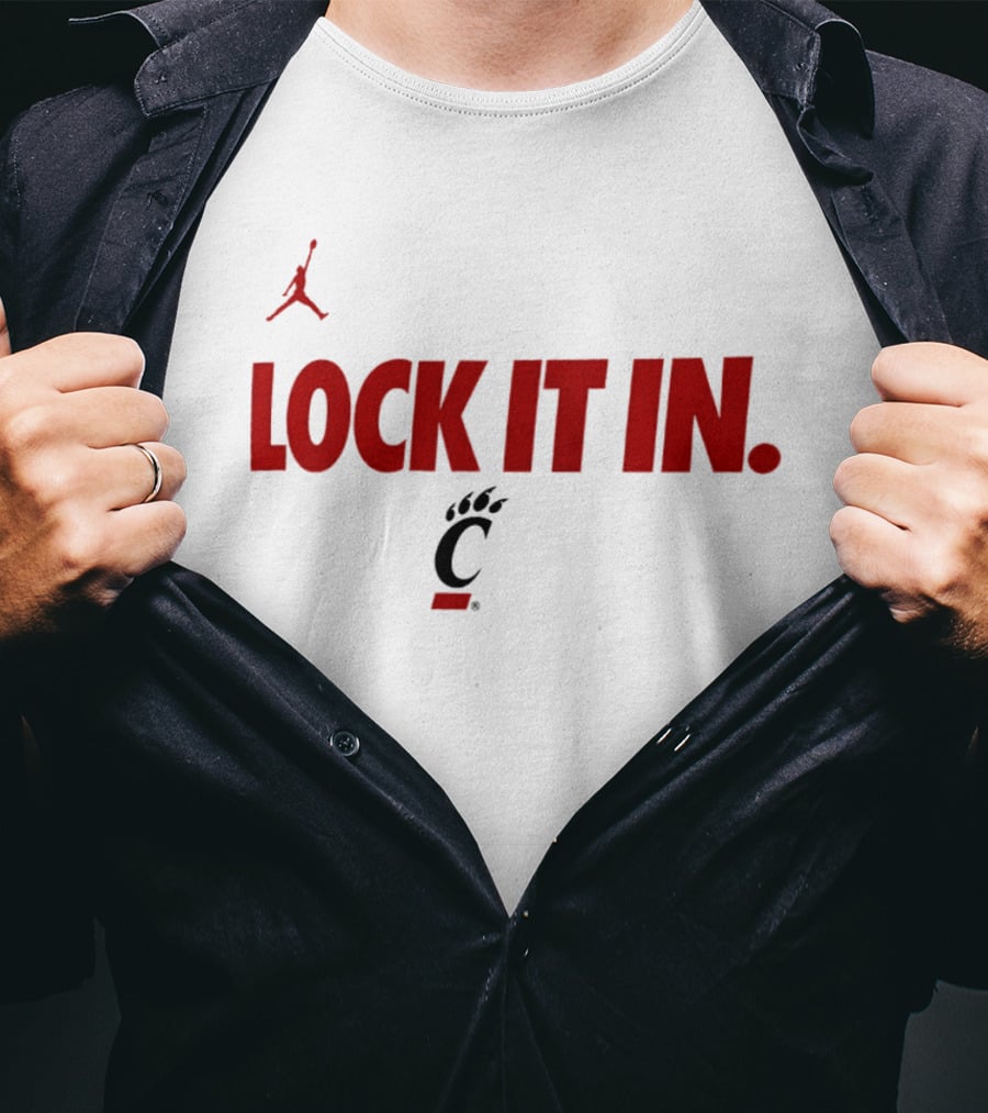 Cincinnati Bearcats Lock It In 2026 Jumpman T-Shirt