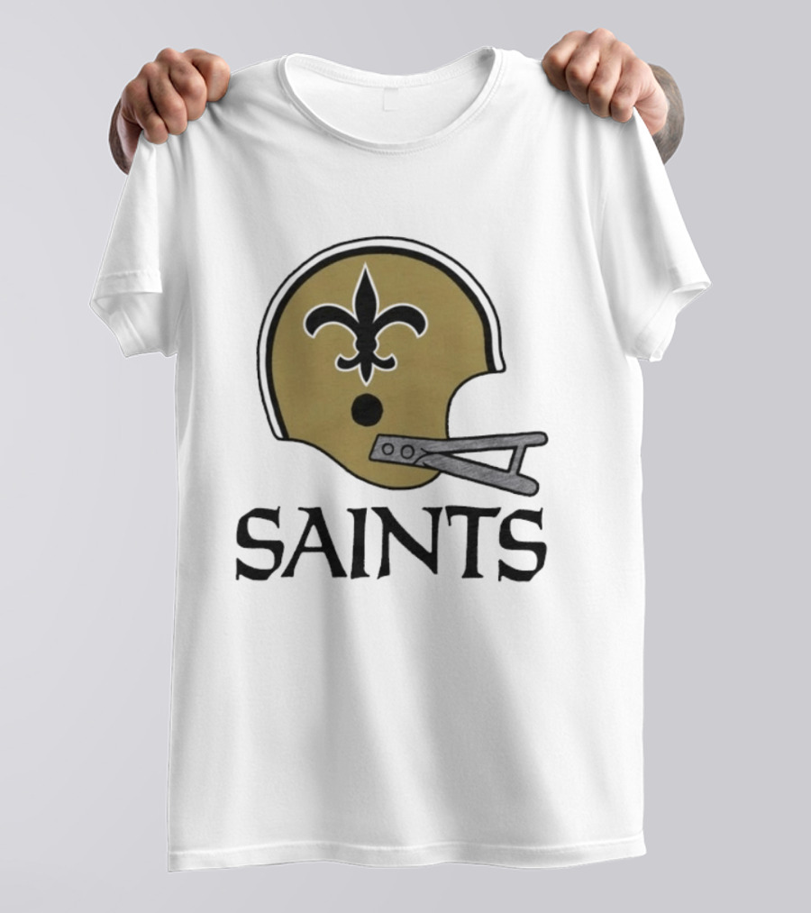 New Orleans Saints Vintage Helmet Fleur De Lis T-Shirt