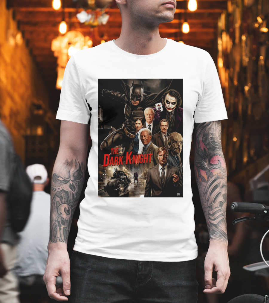 The Dark Knight Movie Characters Batman Joker Villains T-Shirt