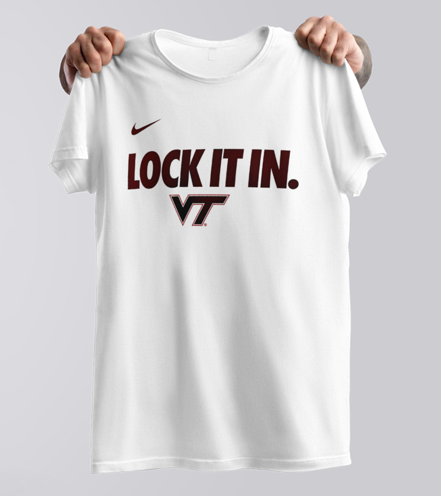 Nike Lock It In Virginia Tech Hokies VT 2026 WCC T-Shirt