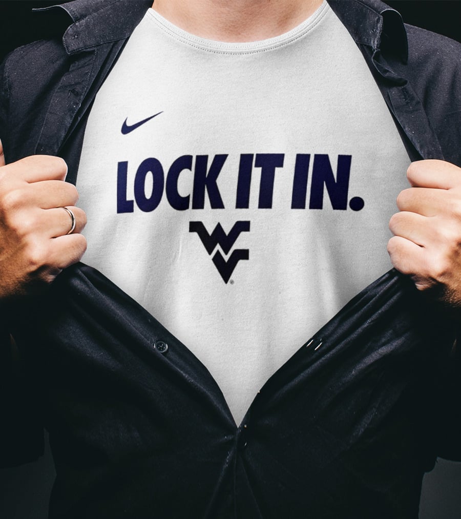 West Virginia Mountaineers Lock It In Nike 2026 WCC Collection T-Shirt