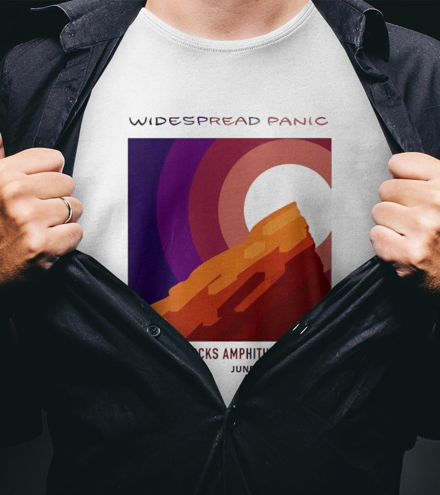 Widespread Panic Red Rocks Amphitheatre Morrison CO June 26 27 28 2026 T-Shirt