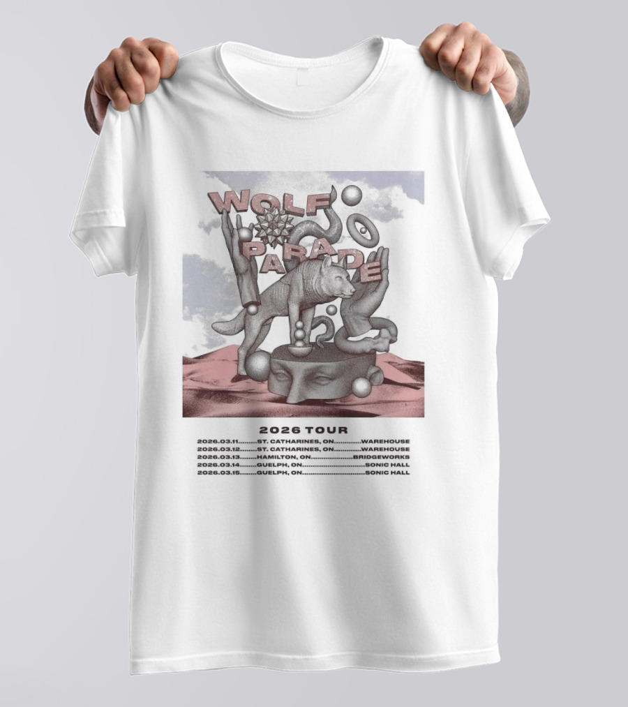 Wolf Parade 2026 North America Tour Dates T-Shirt