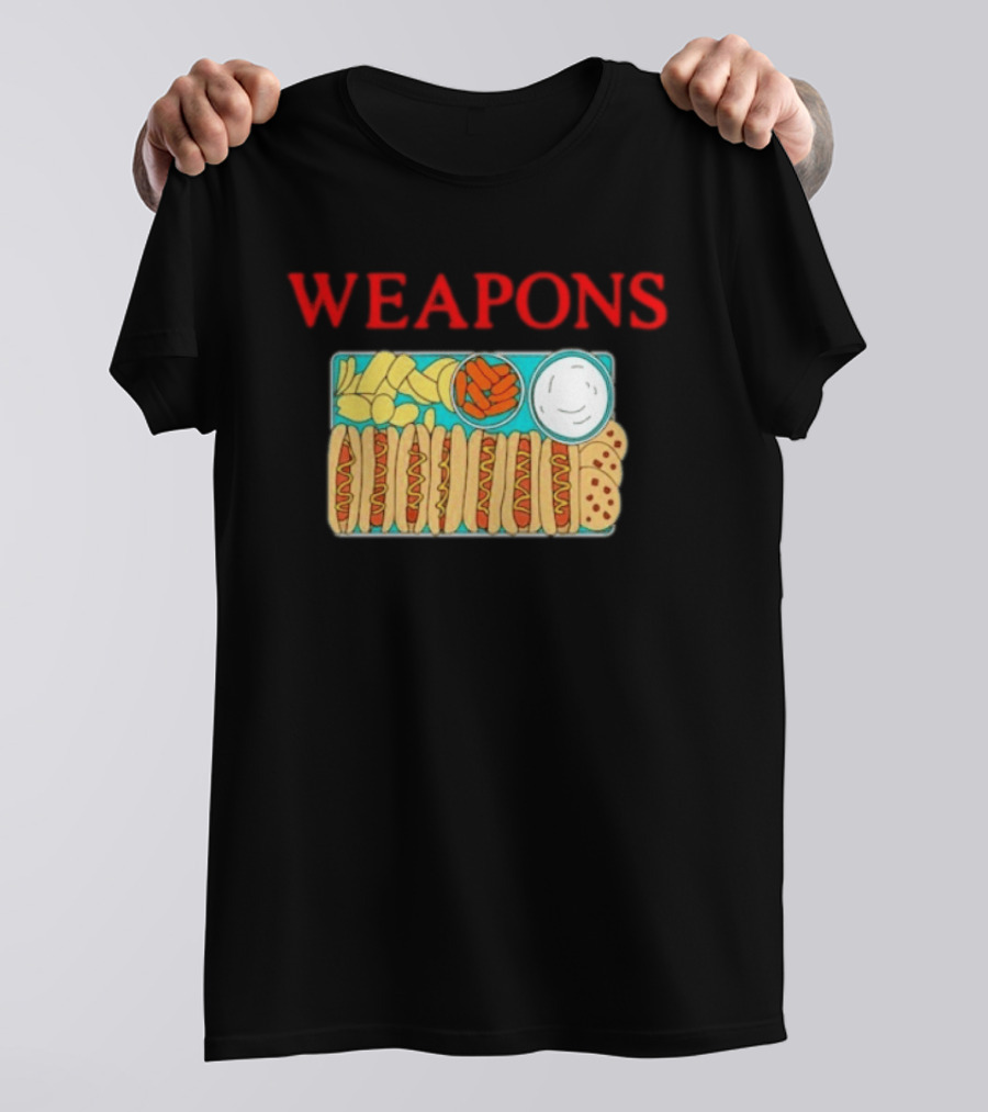 WEAPONS Hot Dog Platter With Chips And Dip T-Shirt