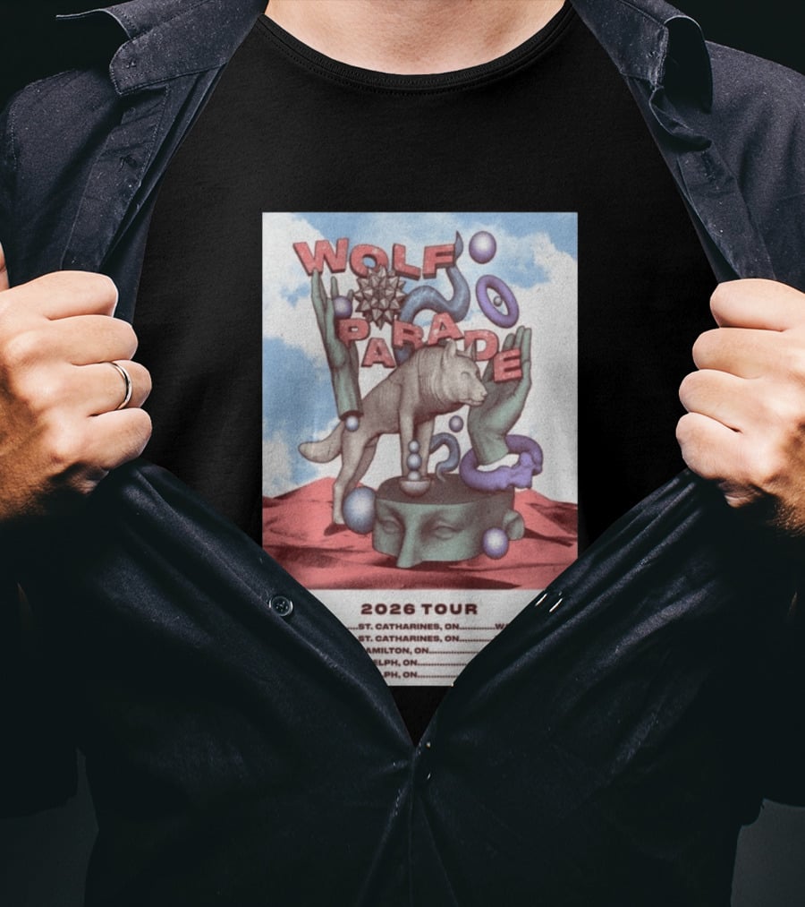 Wolf Parade 2026 Tour St. Catharines Hamilton Guelph Concert Dates T-Shirt