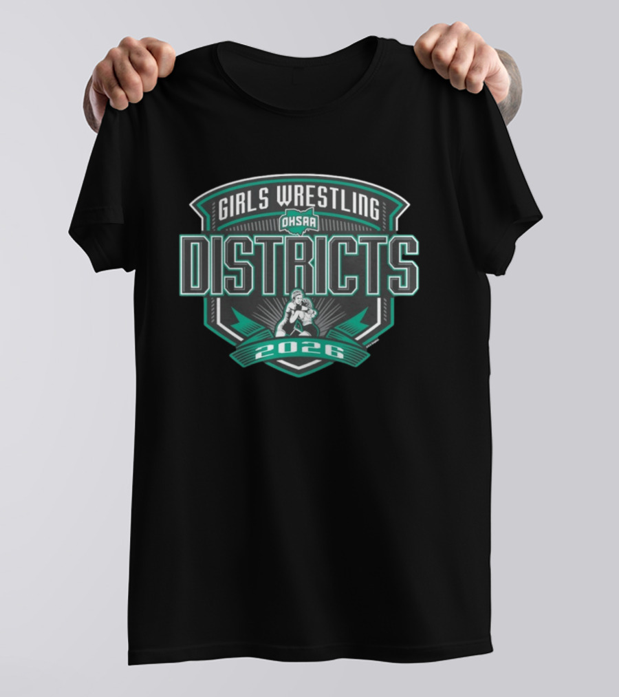2026 OHSAA Girls Wrestling Districts Competition T-Shirt