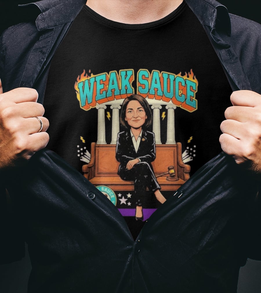 Weak Sauce Congress Gavel And Pillars Fiery T-Shirt
