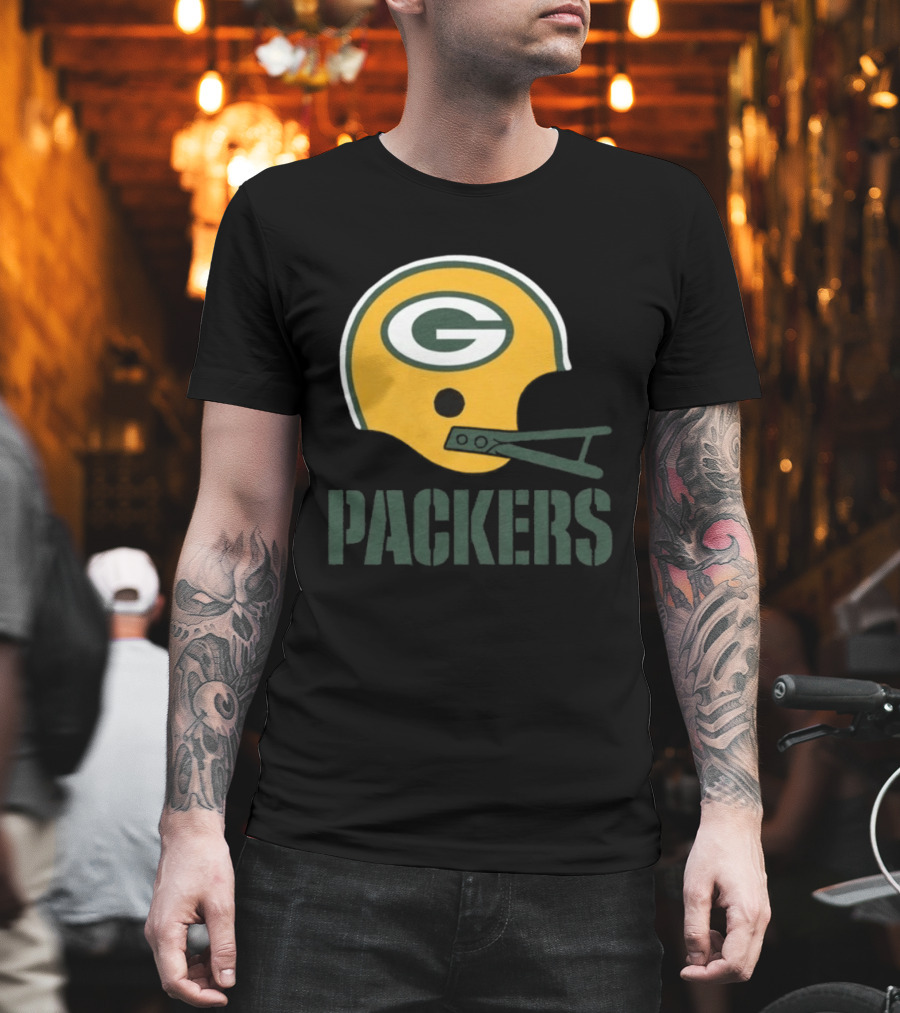 Green Bay Packers Helmet G Icon Packers T-Shirt