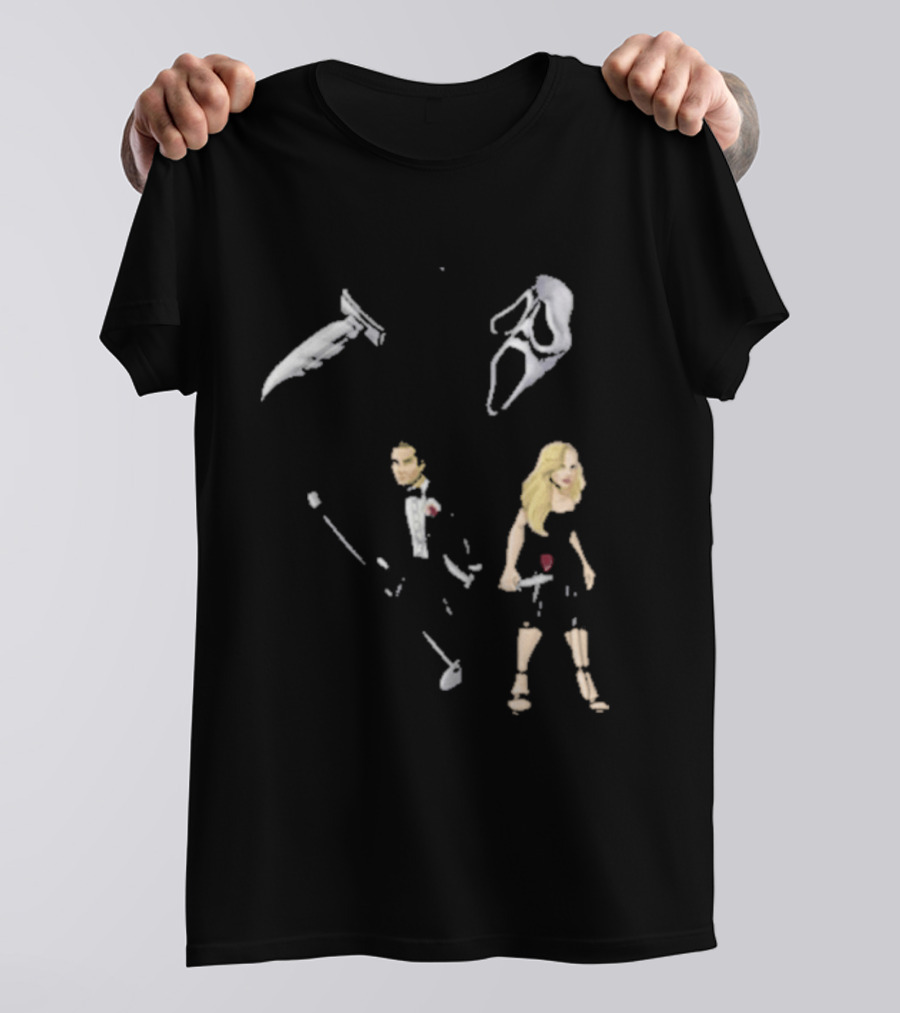 Ice Nine Kills McKenna Grace Horror Collaboration With Knives And Masks T-Shirt