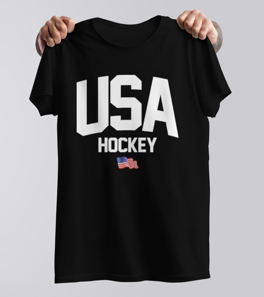 USA Hockey American Flag T-Shirt