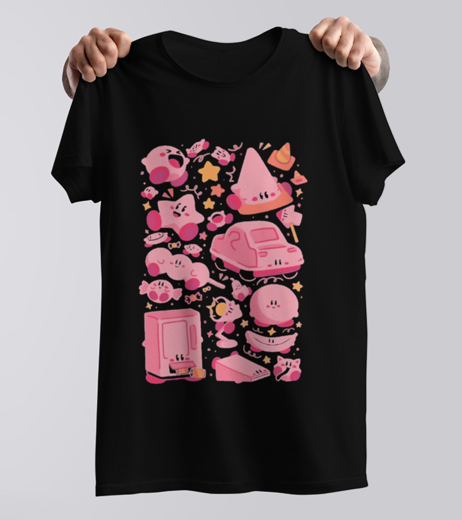 Pink Overload Arigatees Studio Whimsical Cute Cartoons T-Shirt
