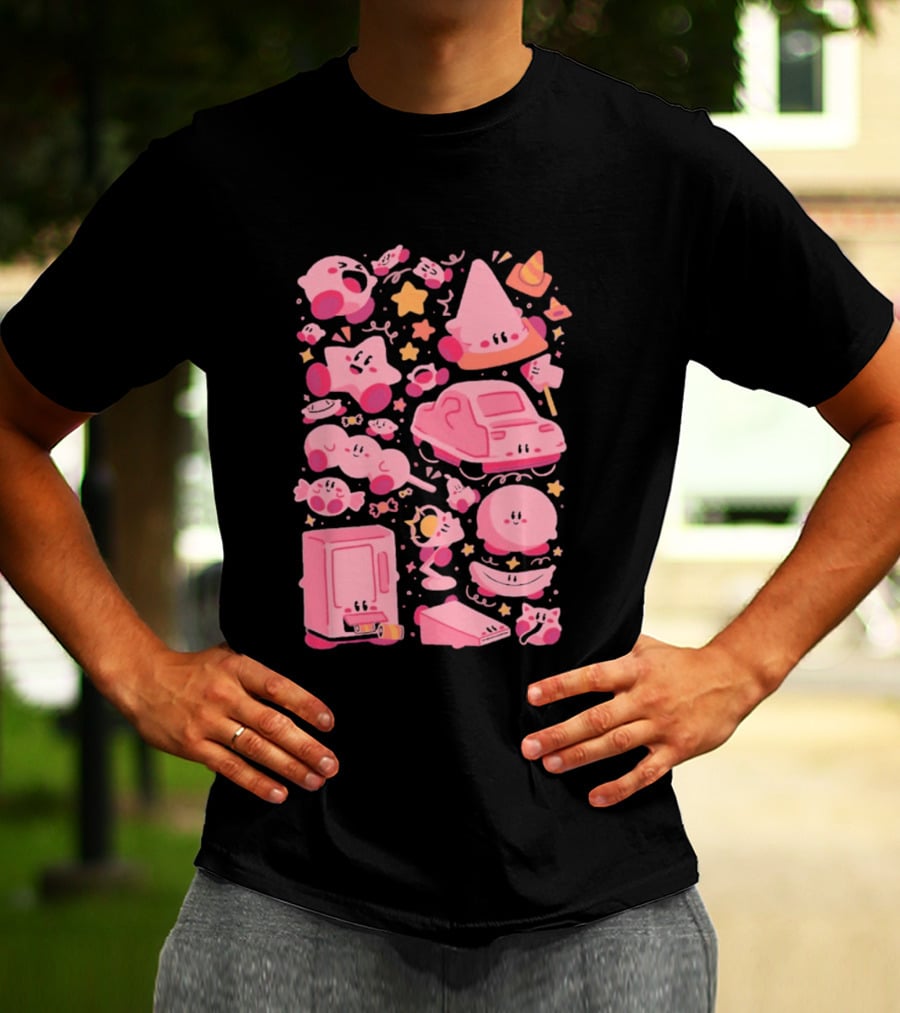 Pink Overload Arigatees Studio Whimsical Cute Cartoons T-Shirt