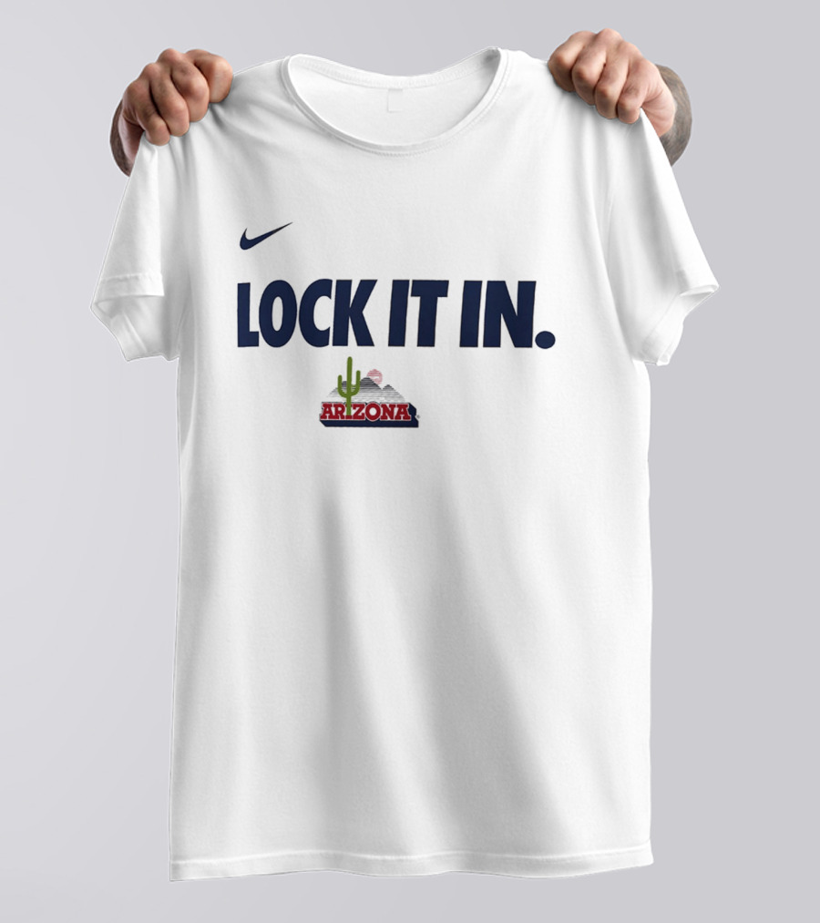 Nike Lock It In Arizona Wildcats WCC 2026 Cactus T-Shirt