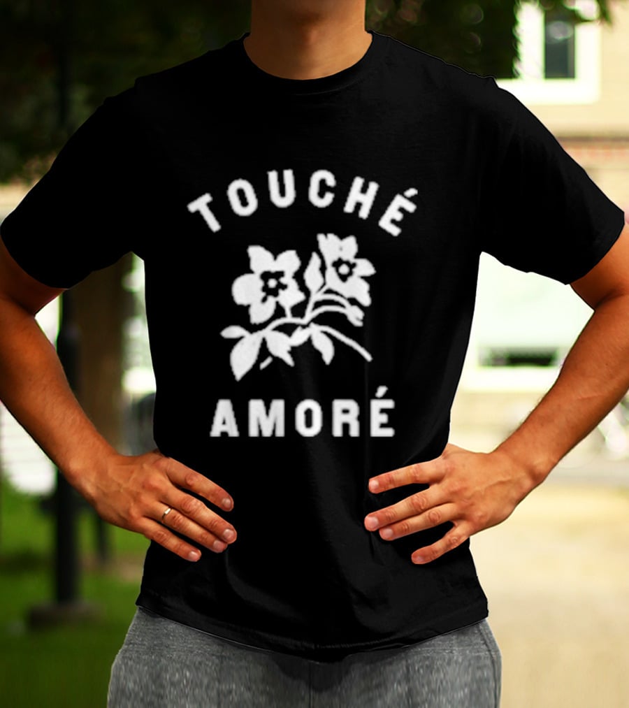 Touche Amore Floral Design It Was Time This Whole Time T-Shirt