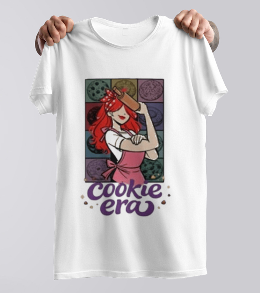 Chloe Sexton Cookie Era Retro Baking Rolling Pin Red Hair Apron T-Shirt
