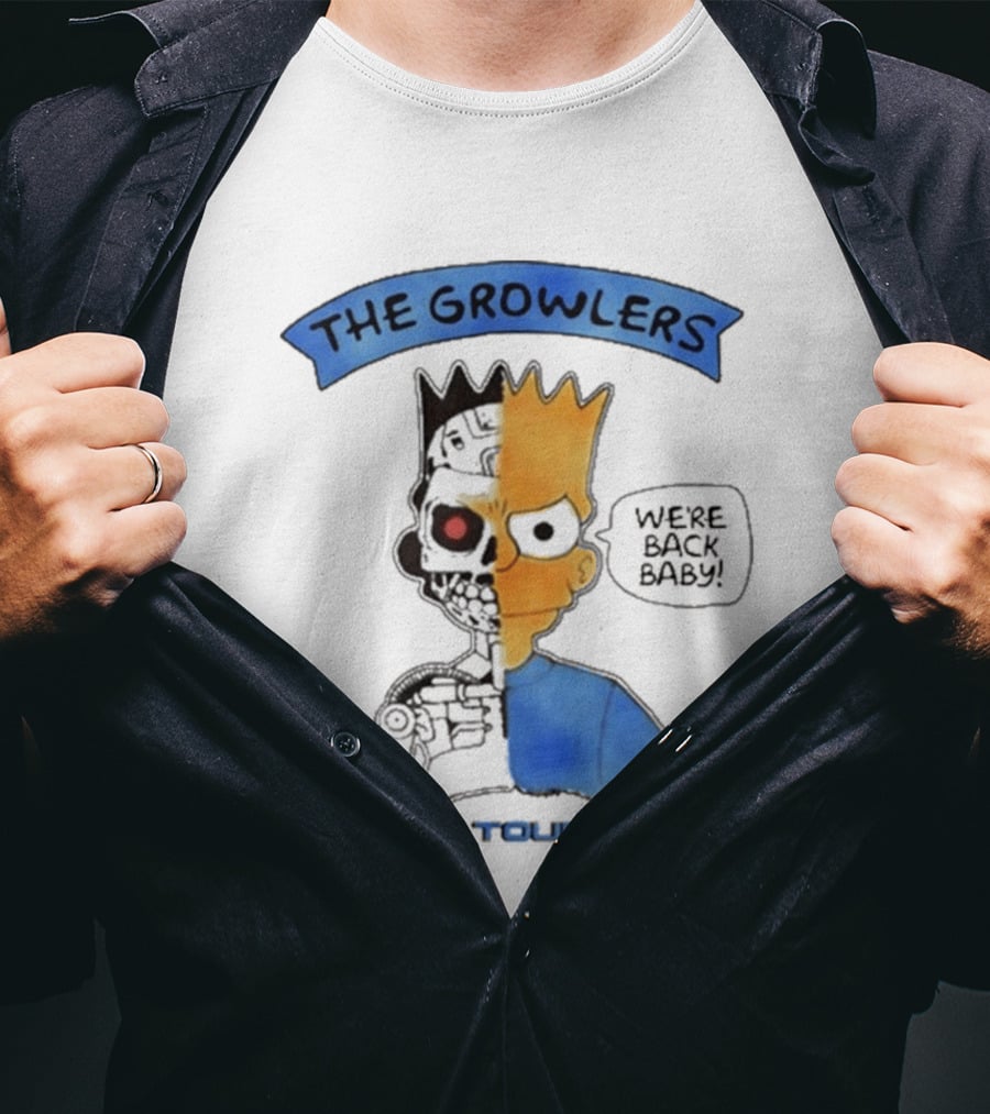 The Growlers We're Back Baby World Tour 2026 Bart Robot T-Shirt