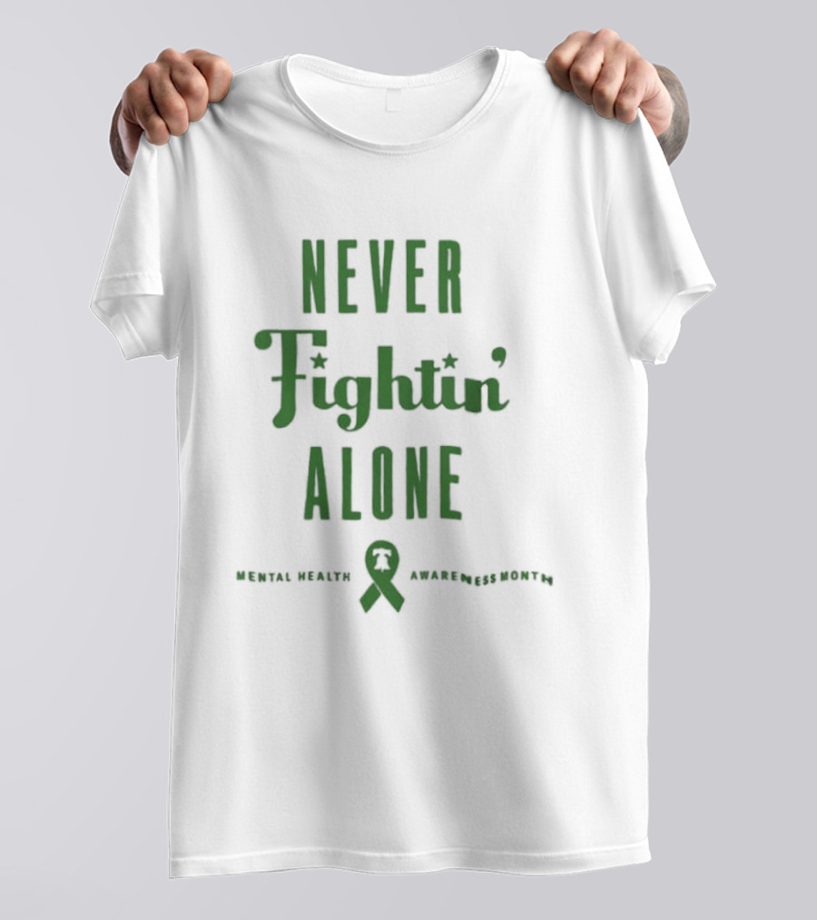 Phillies Strike Out The Stigma Never Fightin' Alone Together Charity Awareness T-Shirt