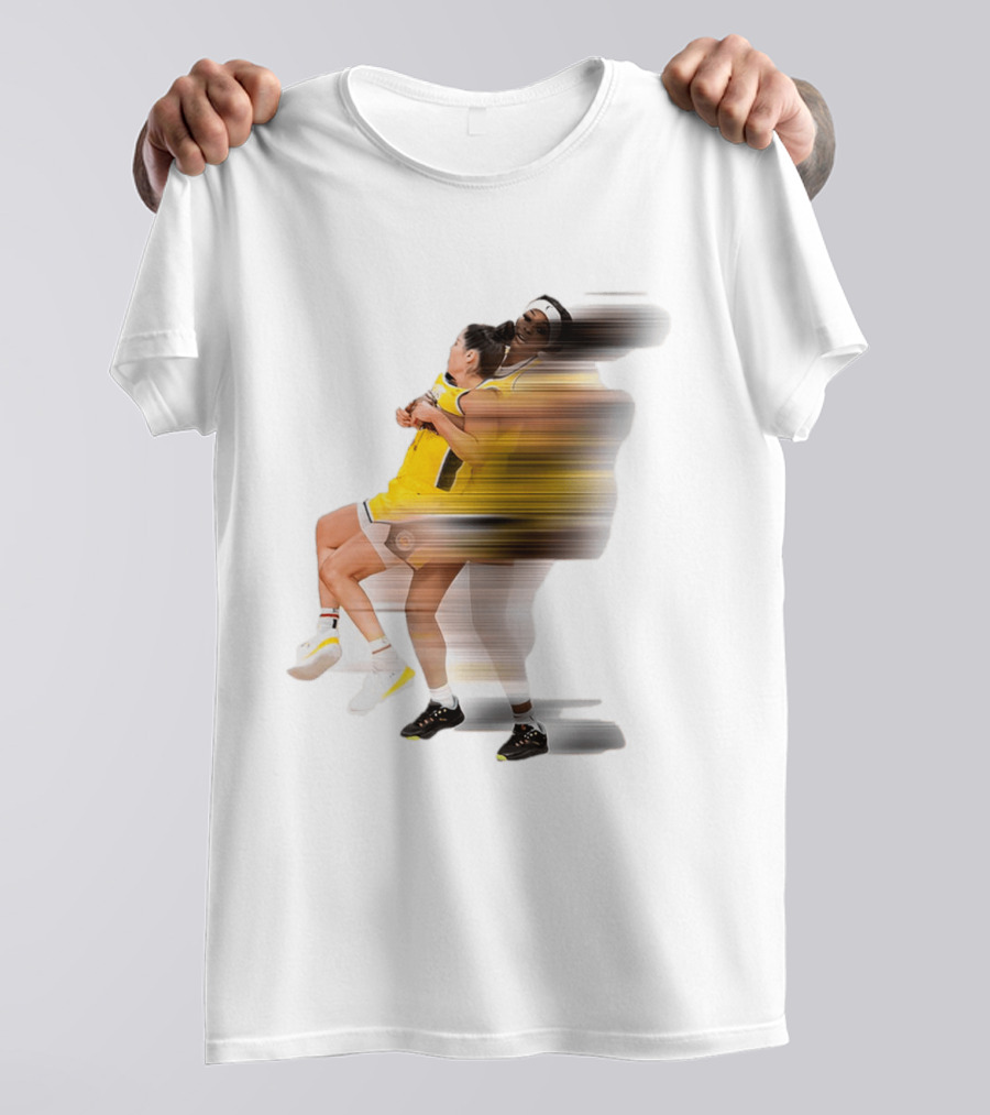 Rickea Jackson Lifts Kelsey Plum Dynamic Basketball Moment T-Shirt