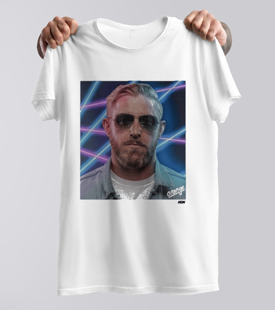 Orange Cassidy Yearbook 90's Neon Laser T-Shirt