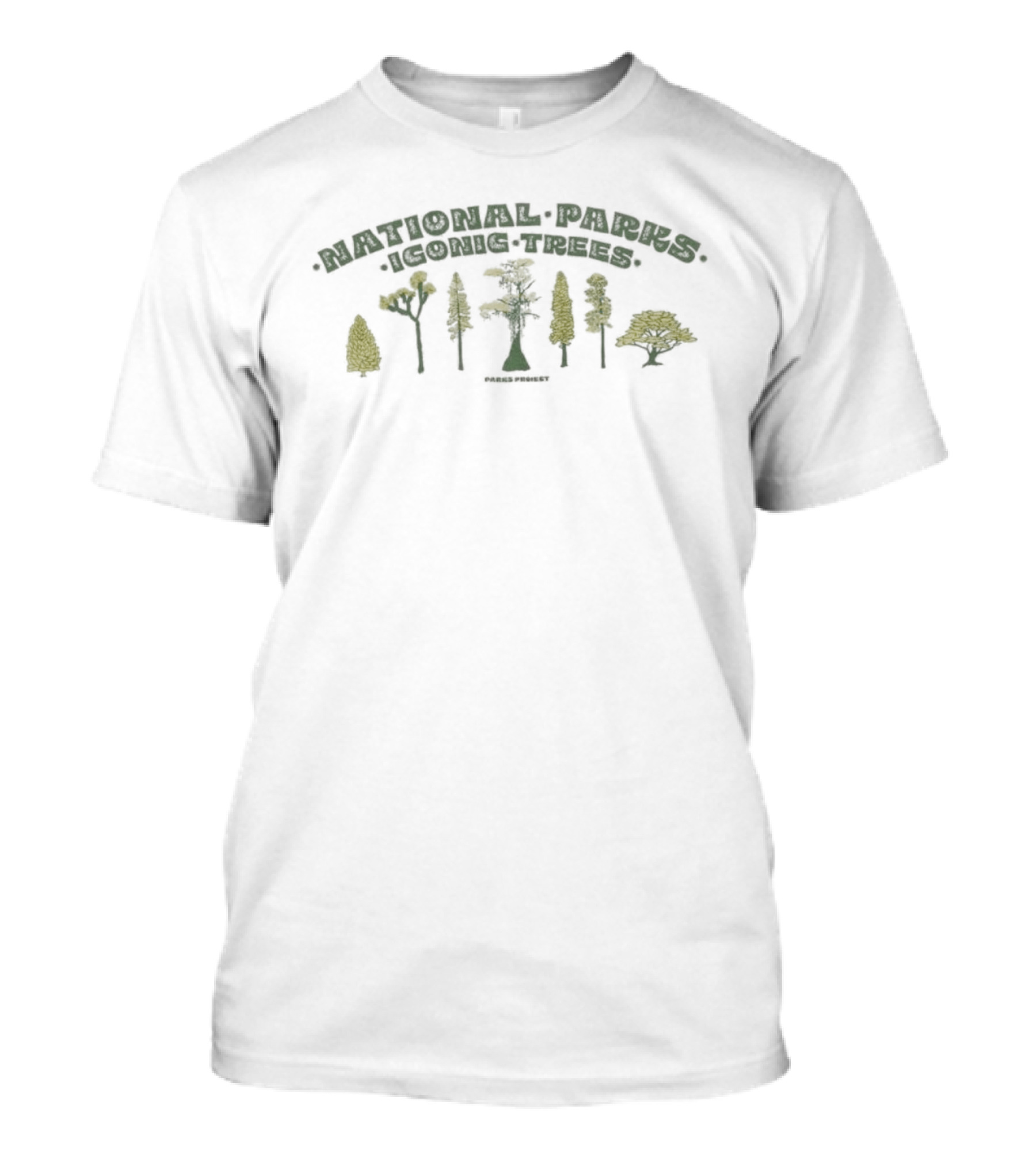National Parks Trees Checklist Project Iconic Tree T-Shirt