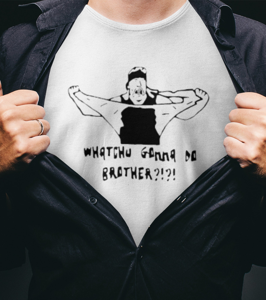 Hulk Hogan Whatchu Gonna Do Brother Iconic Wrestling Pose T-Shirt