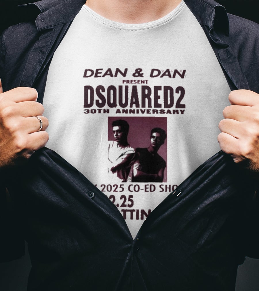 Dean & Dan Present Dsquared2 30th Anniversary FW 2025 Co Ed Show Rubattino 56 25.02.25 8 P.m. T-Shirt