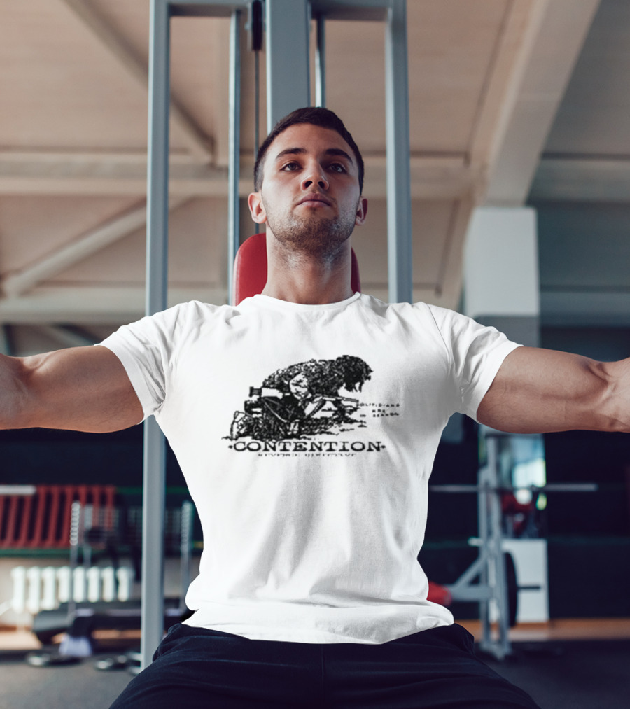 Contention Crosshairs Evil Greed Rage Against Authority T-Shirt