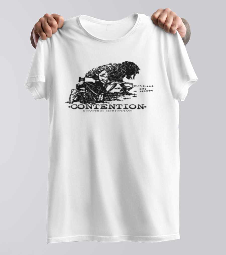 Contention Crosshairs Evil Greed Rage Against Authority T-Shirt