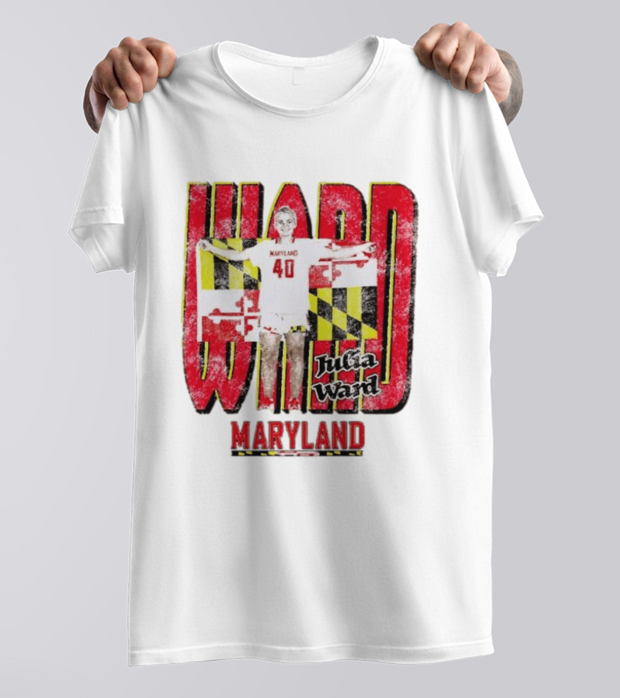 Maryland Terrapins Julia Ward 40 Player T-Shirt