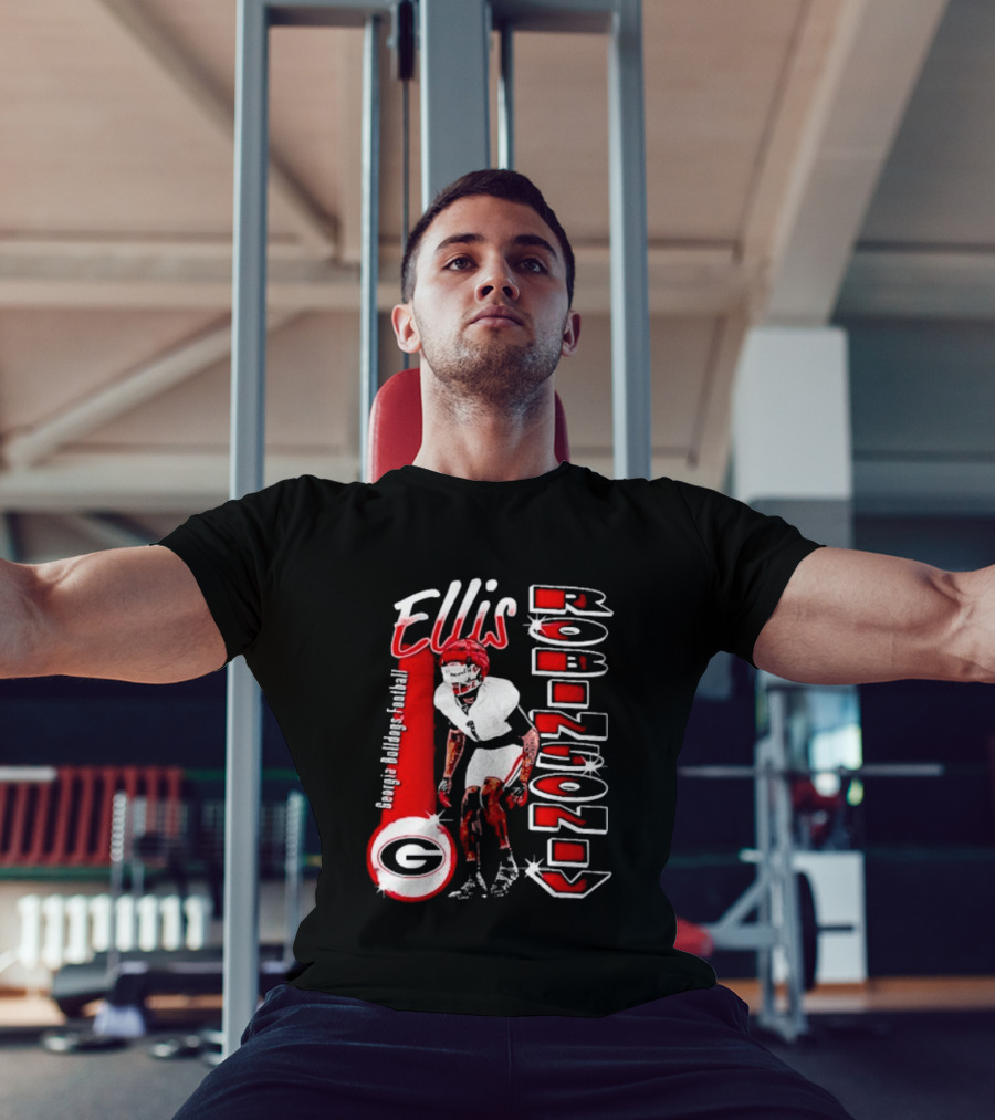 Ellis Robinson IV Georgia Bulldogs Football Illustrated T-Shirt