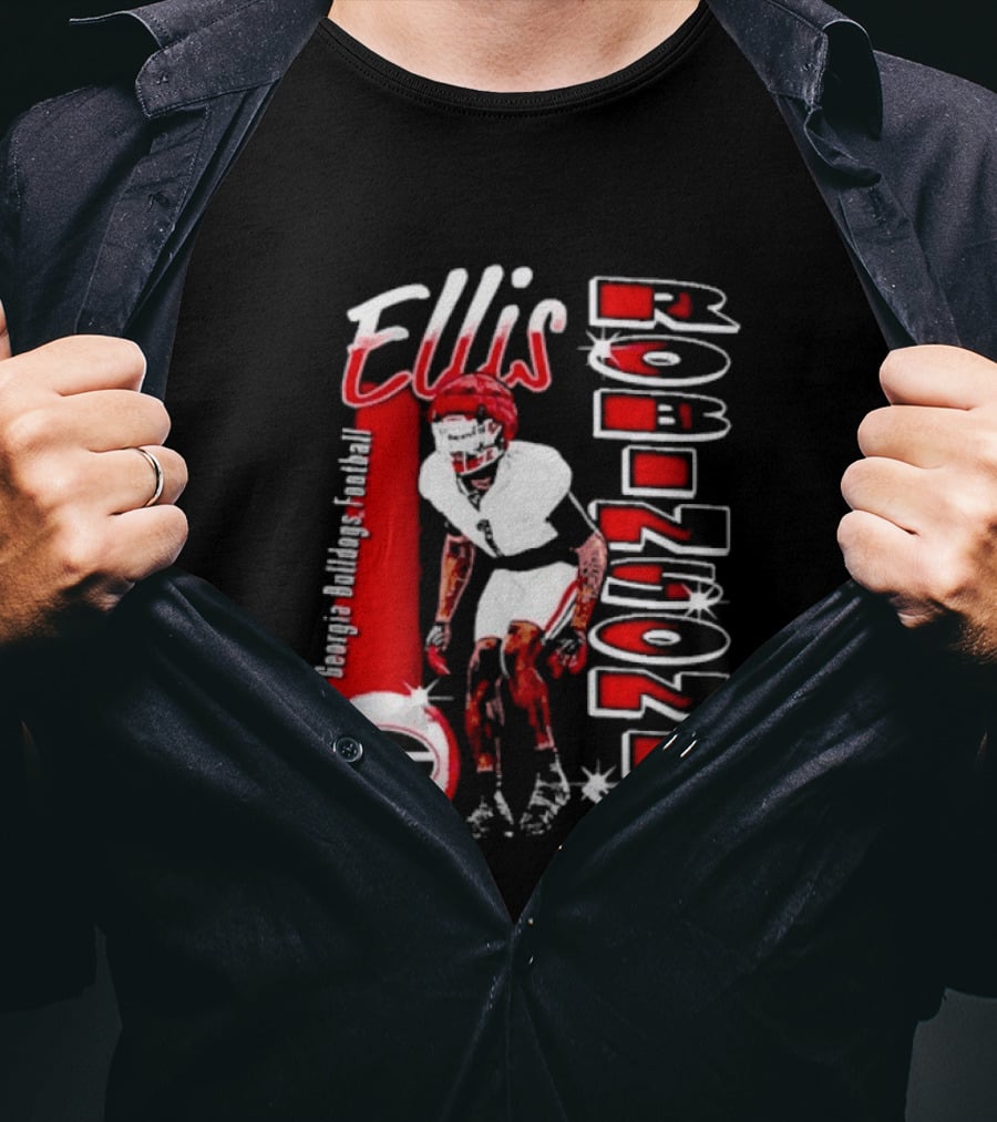 Ellis Robinson IV Georgia Bulldogs Football Illustrated T-Shirt