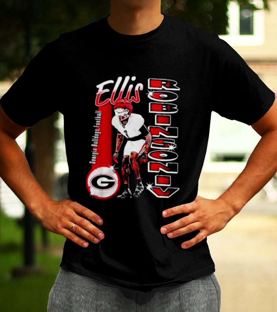 Ellis Robinson IV Georgia Bulldogs Football Illustrated T-Shirt
