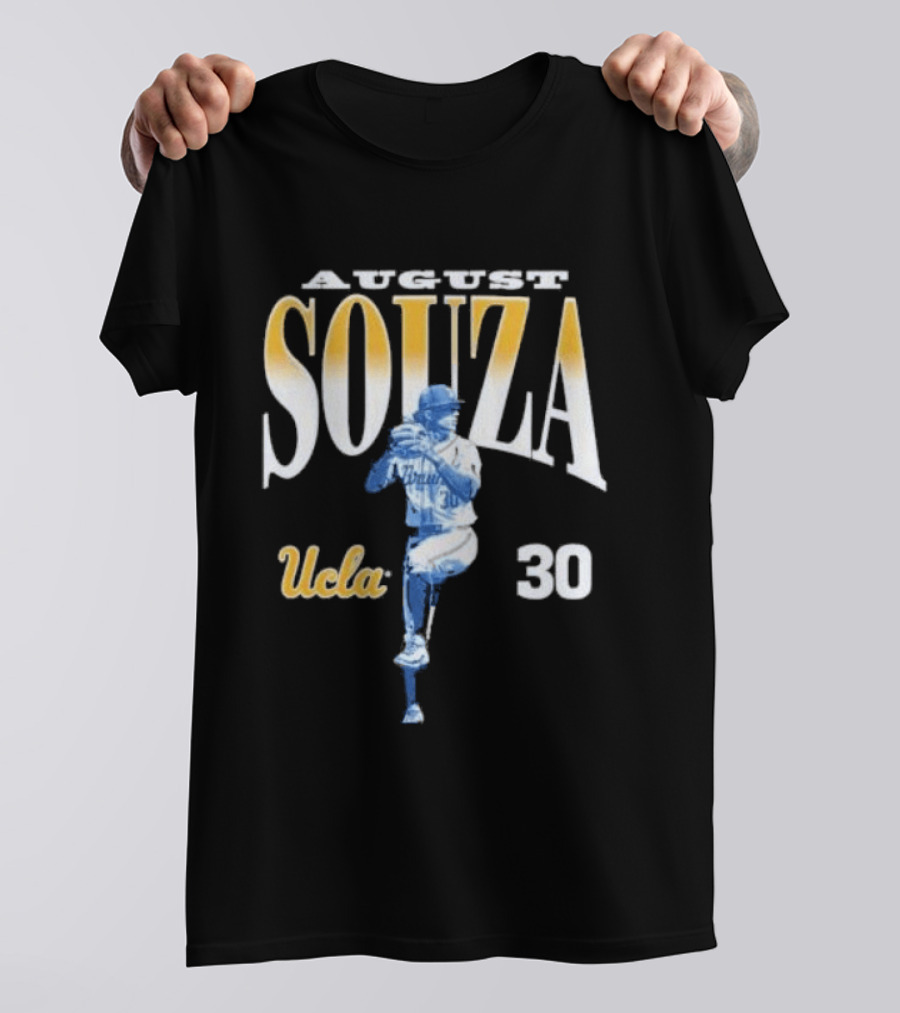 August Souza Number 30 UCLA Bruins Player T-Shirt