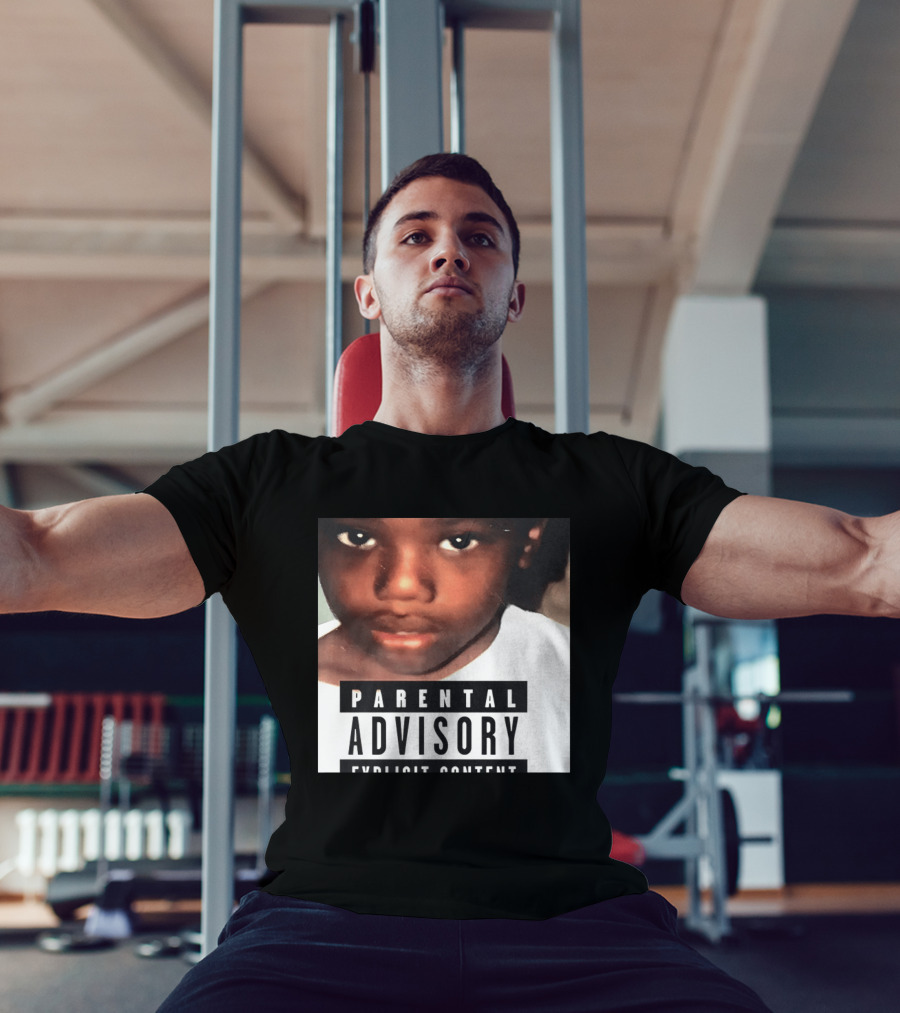 Parental Advisory Explicit Content Young Boy Image T-Shirt
