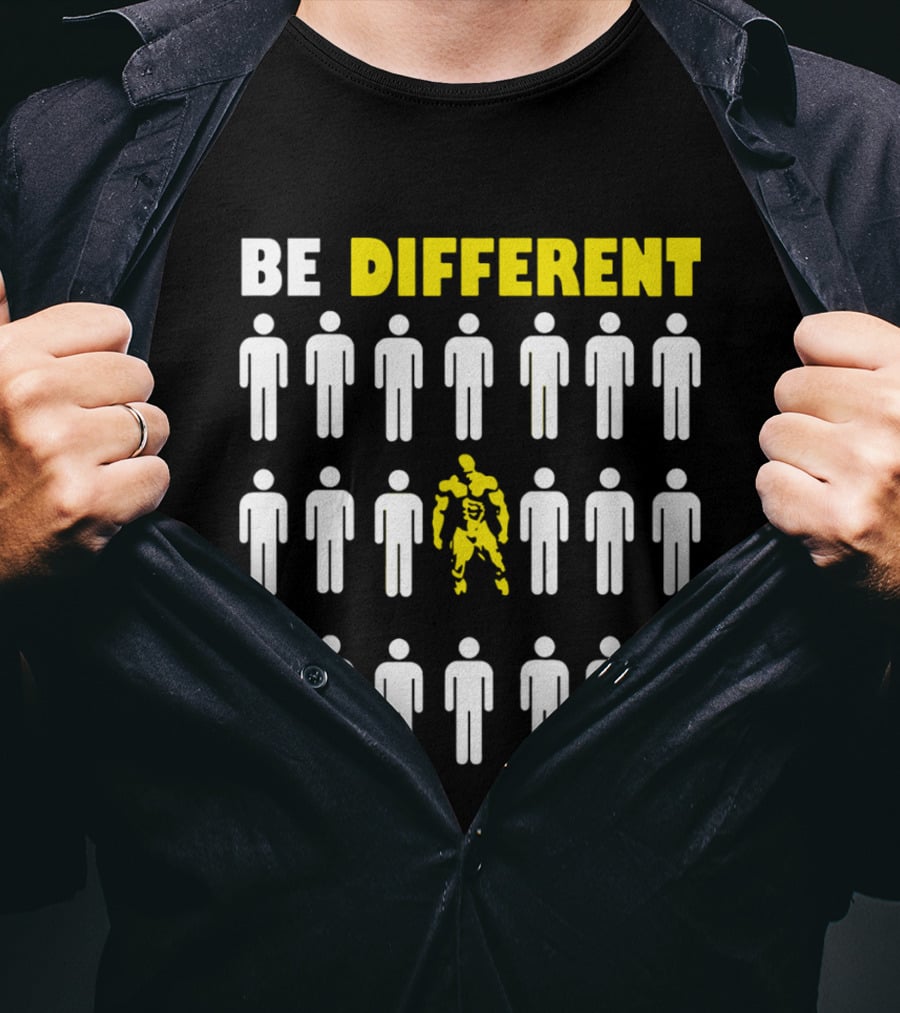 BE DIFFERENT GYM Bodybuilder Motivation Stand Out T-Shirt