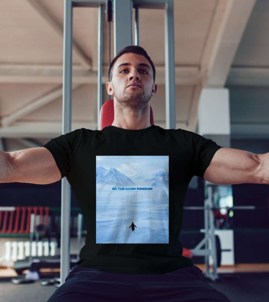 Be The Damn Penguin Antarctic Mountains Scene T-Shirt