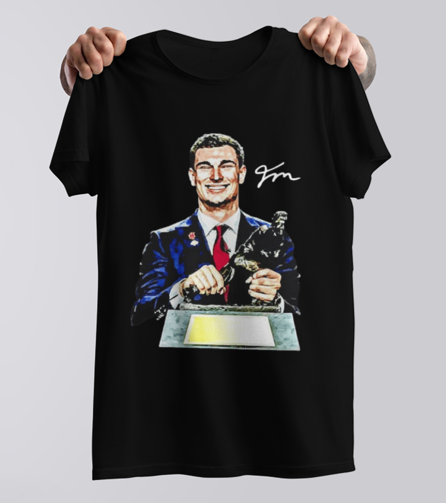 Heismandoza Fernando Mendoza Indiana Hoosiers Autograph Football Star T-Shirt