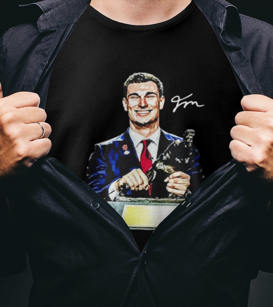 Heismandoza Fernando Mendoza Indiana Hoosiers Autograph Football Star T-Shirt