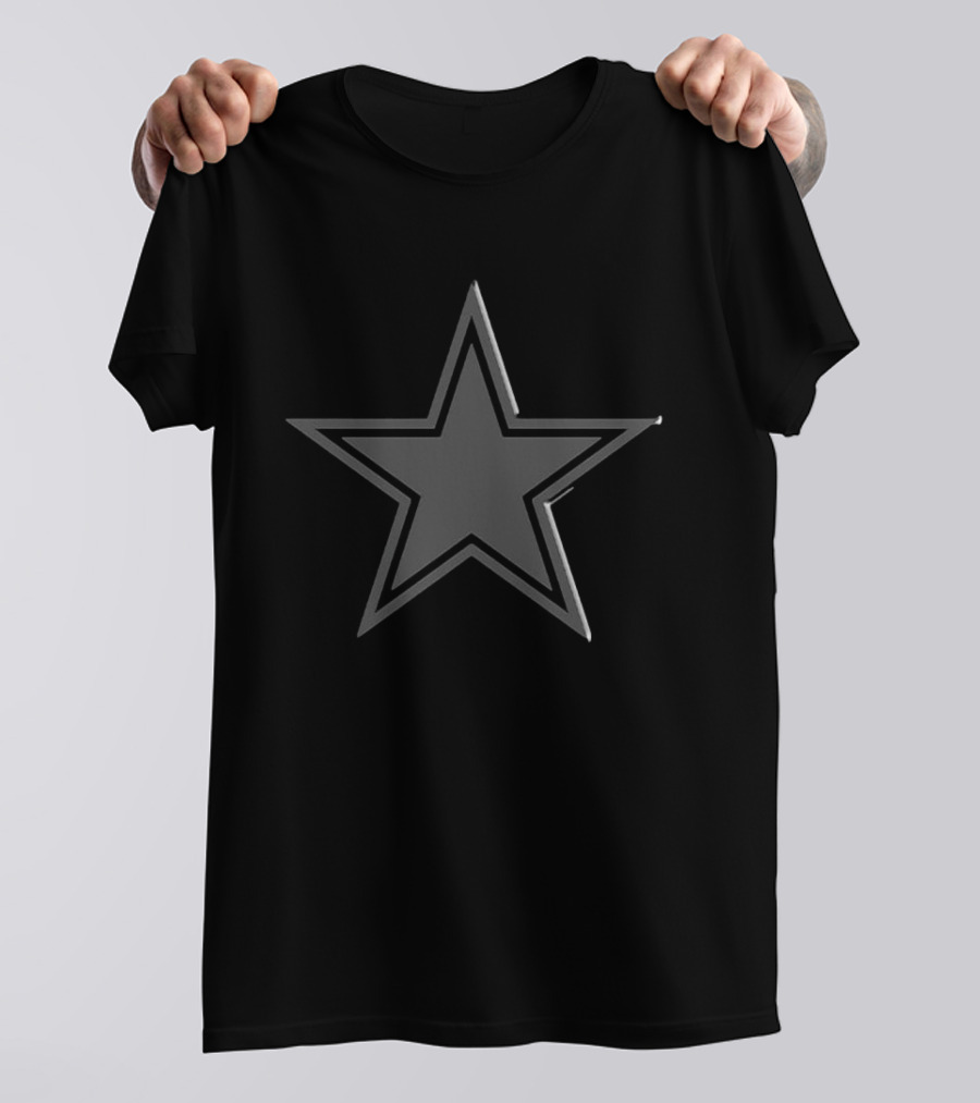 Cowboys Back In Black Quarter Zip Star Emblem 2025 T-Shirt
