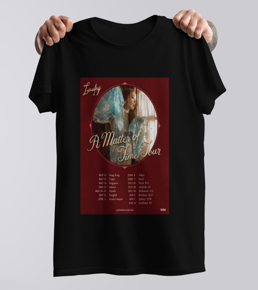 Laufey A Matter Of Time Tour 2026 Dates And Locations T-Shirt