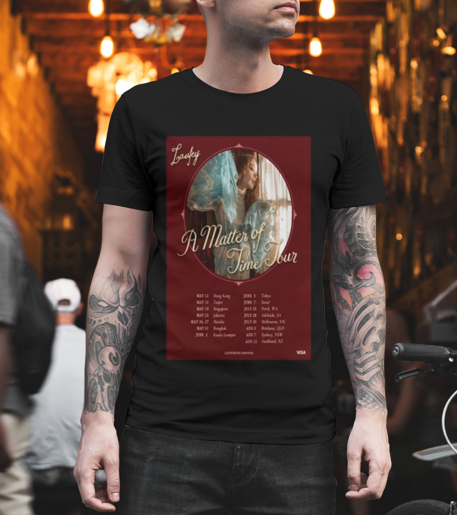 Laufey A Matter Of Time Tour 2026 Dates And Locations T-Shirt