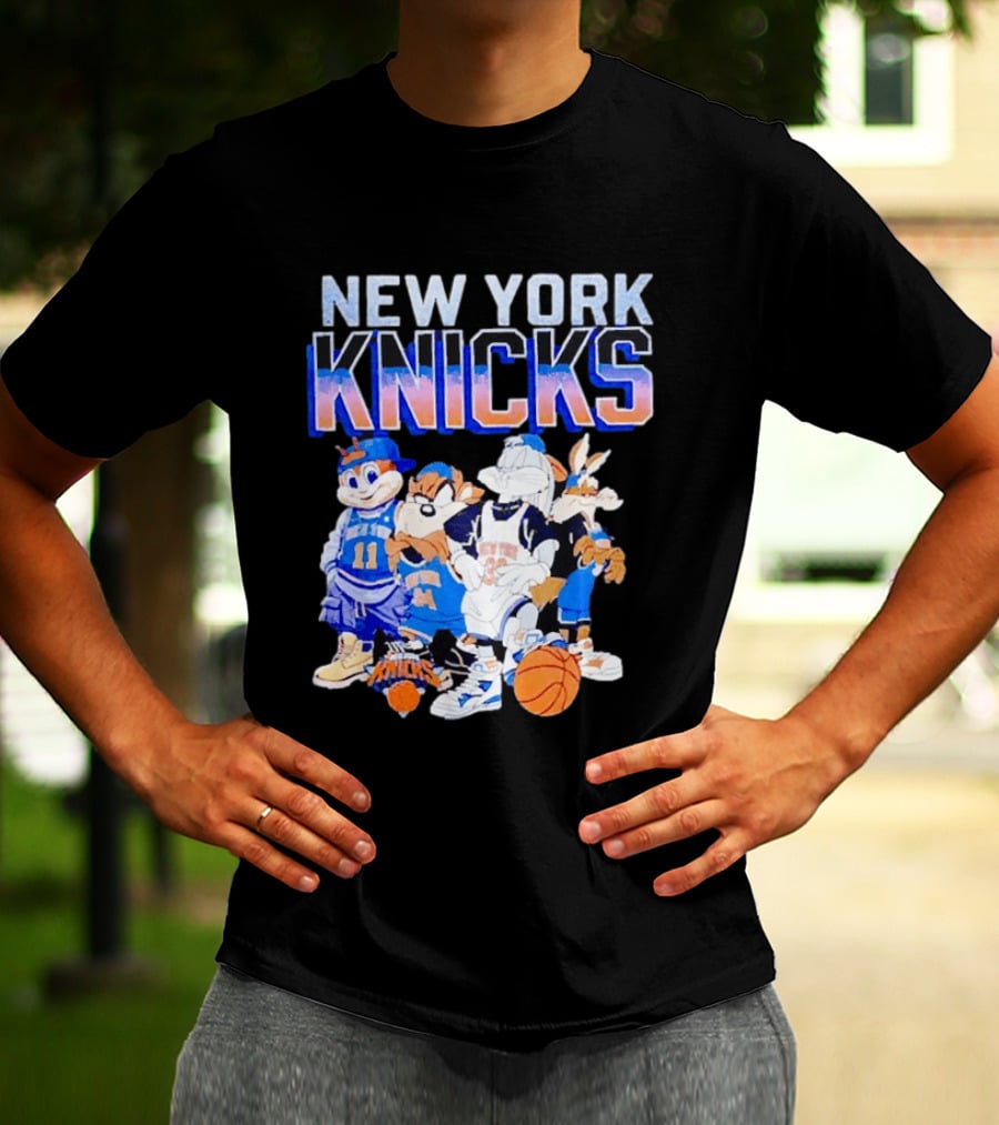 New York Knicks Looney Tunes Basketball Collaboration T-Shirt