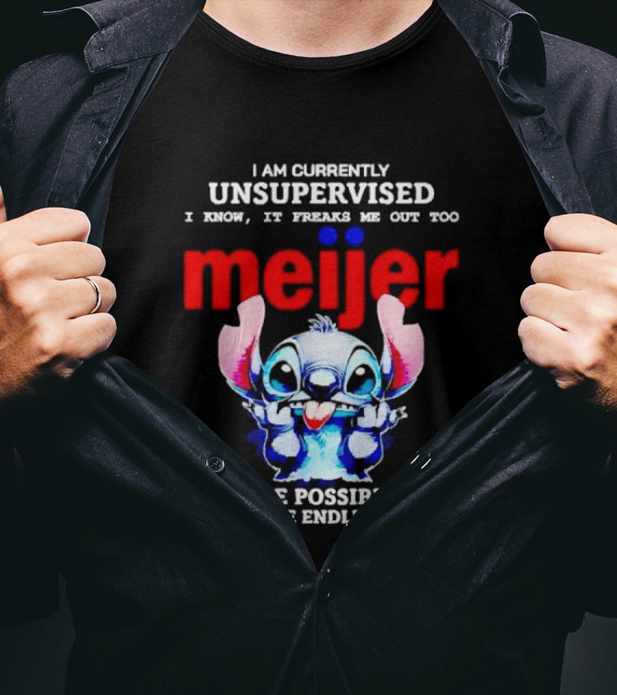 I'm Currently Unsupervised Meiej Stitch Possibilities Are Endless T-Shirt