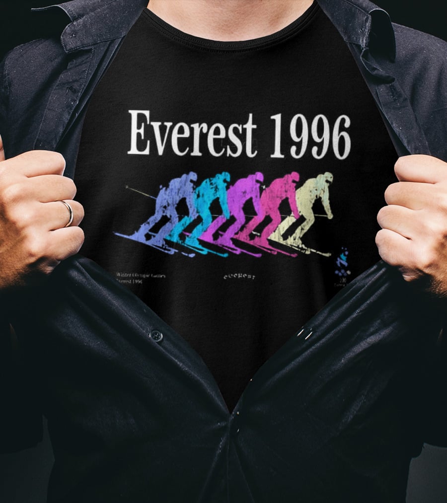 Everest 1996 Michael Beasley Multicolored Skiers T-Shirt