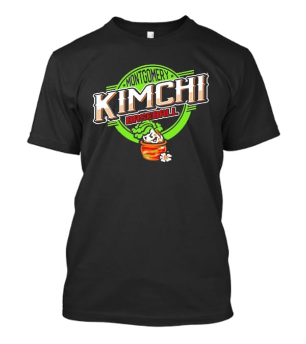 Montgomery Kimchi Baseball Korean Pickle Bowl Green Circle T-Shirt