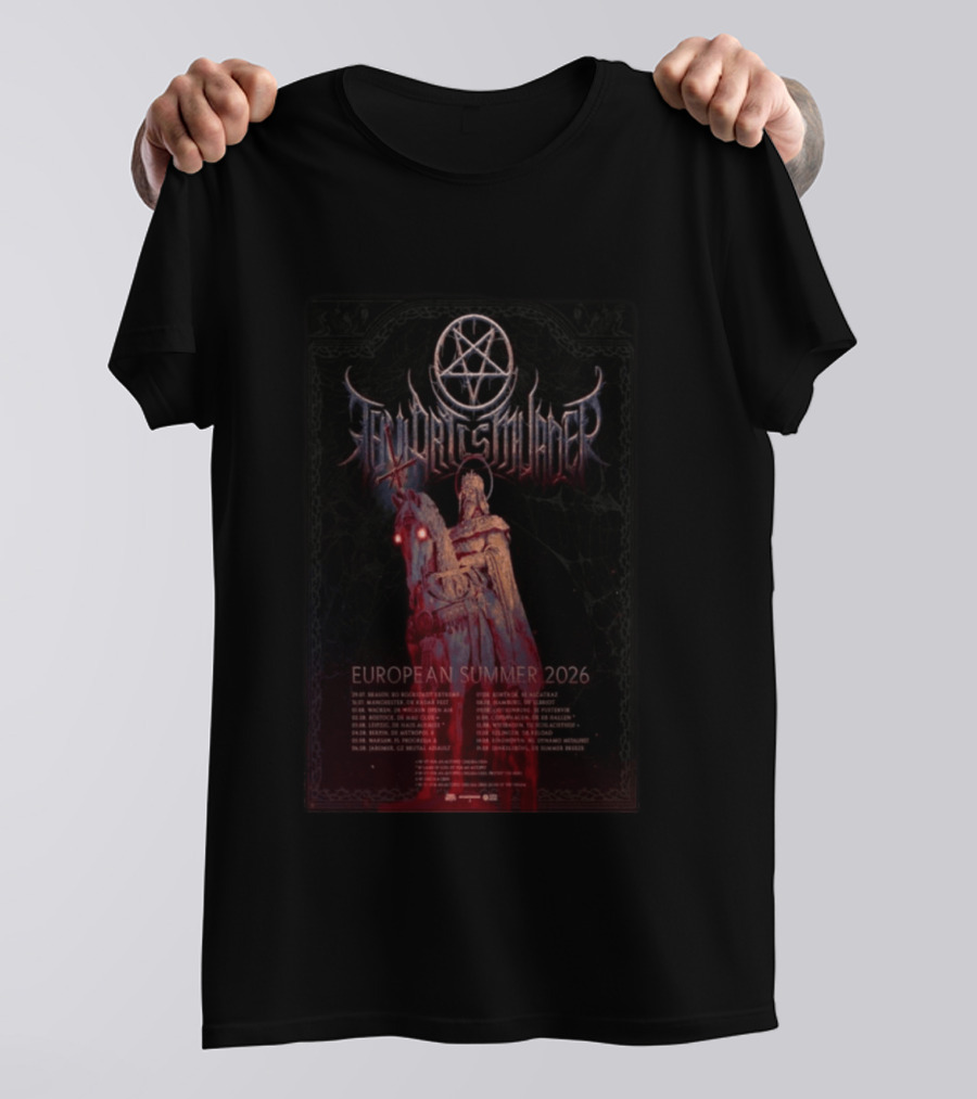 Thy Art Is Murder European Summer 2026 Tour Dark Horseman Symbolism T-Shirt