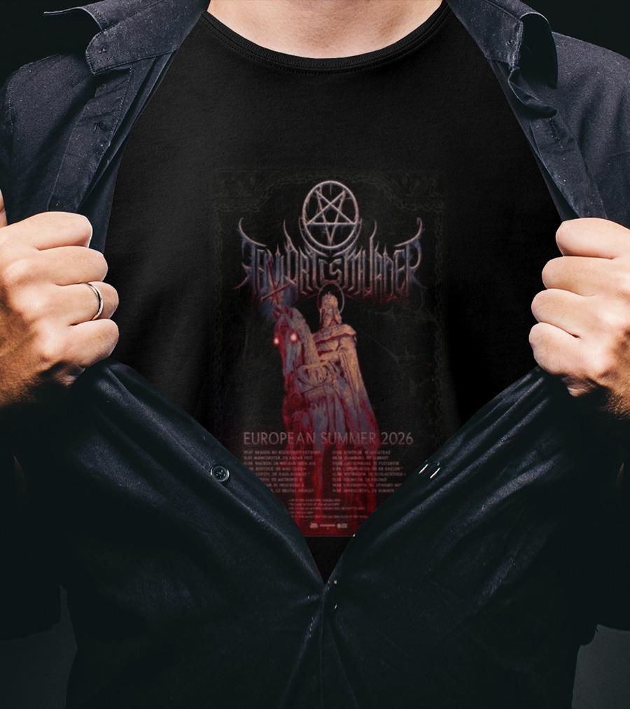 Thy Art Is Murder European Summer 2026 Tour Dark Horseman Symbolism T-Shirt