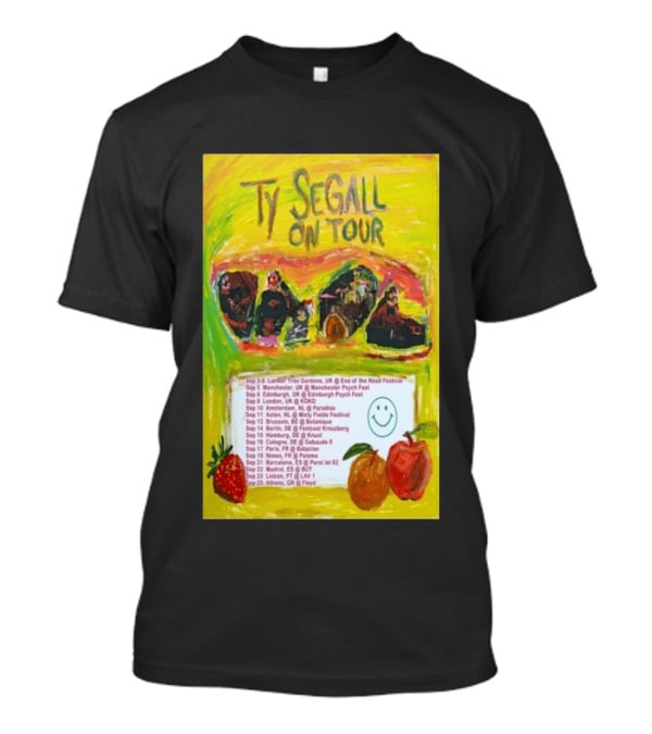 Ty Segall Europe Tour 2026 Larmer Tree Edinburgh Amsterdam Berlin Madrid Athens T-Shirt
